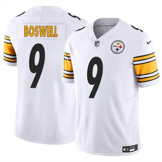Men & Women & Youth Pittsburgh Steelers #9 Chris Boswell White 2024 F.U.S.E. Vapor Untouchable Limited Stitched Jersey->pittsburgh steelers->NFL Jersey